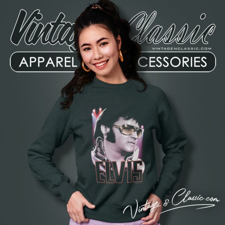 Elvis Presley 70s Star Sweatshirt Elvis Presley 70s Star Sweatshirt