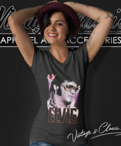 Elvis Presley 70s Star V Neck TShirt