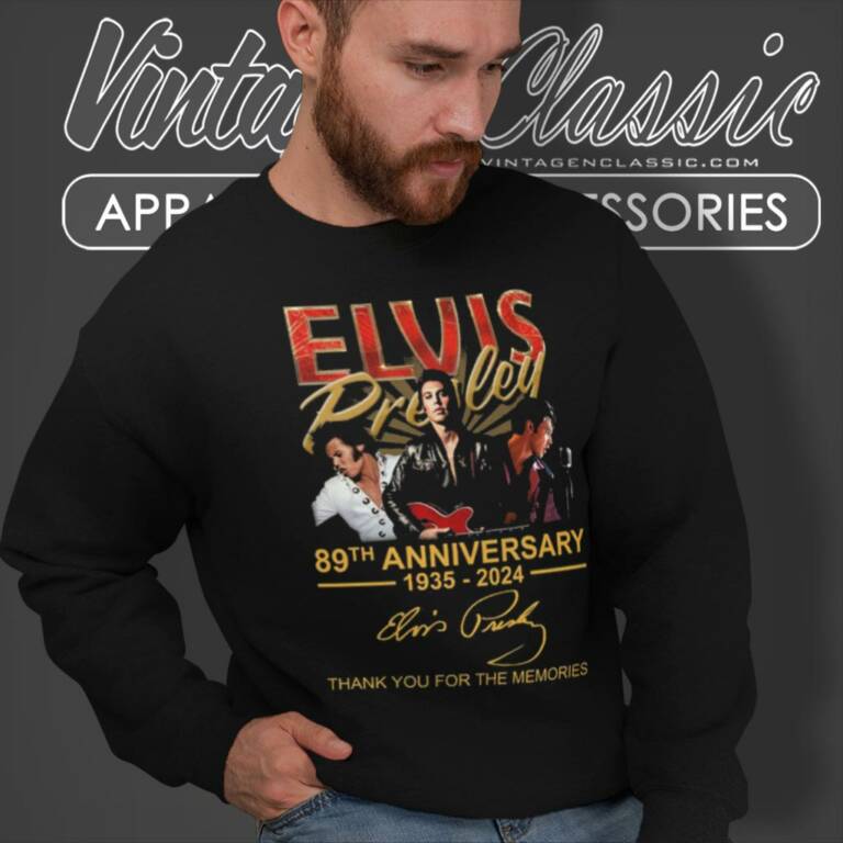 Elvis Presley 89th Anniversary Sweatshirt Elvis Presley 89th Anniversary Sweatshirt