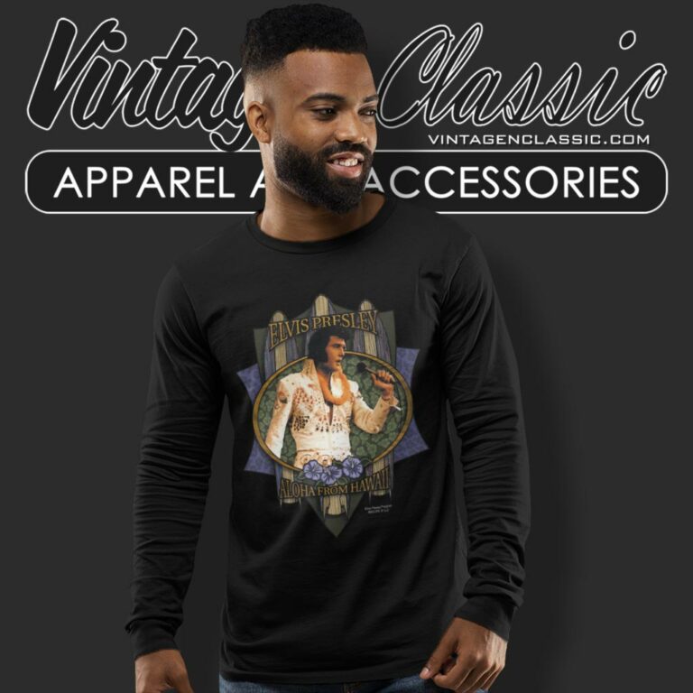 Elvis Presley Aloha From Hawaii Long Sleeve Tee Elvis Presley Aloha From Hawaii Long Sleeve Tee