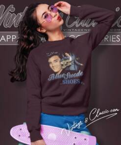 Elvis Presley Blue Suede Shoes Sweatshirt