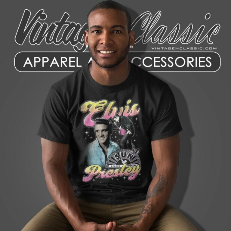 Elvis Presley Colorful Pink Yellow Collage T Shirt Elvis Presley Colorful Pink Yellow Collage T Shirt