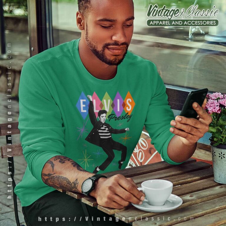 Elvis Presley Dancing Star Sweatshirt Elvis Presley Dancing Star Sweatshirt