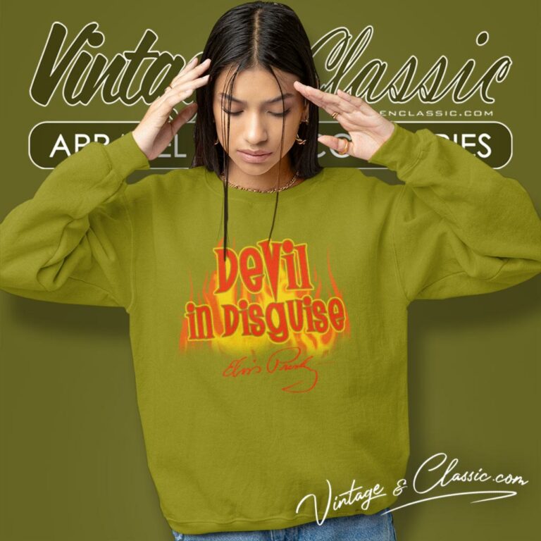 Elvis Presley Devil In Disguise Sweatshirt Elvis Presley Devil In Disguise Sweatshirt