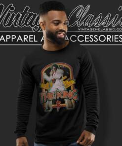 Elvis Presley Distressed King Long Sleeve Tee