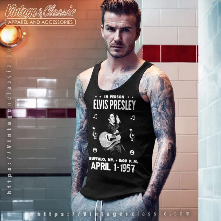 Elvis Presley Gig Poster Tank Top Racerback Elvis Presley Gig Poster Tank Top Racerback