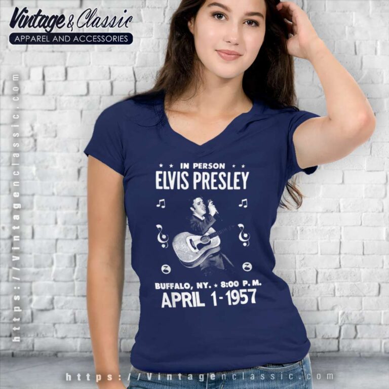 Elvis Presley Gig Poster V Neck TShirt Elvis Presley Gig Poster V Neck TShirt