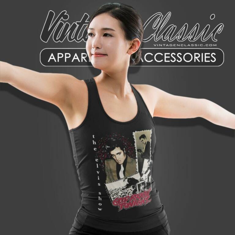 Elvis Presley Good Rockin Tonight Tank Top Racerback Elvis Presley Good Rockin Tonight Tank Top Racerback