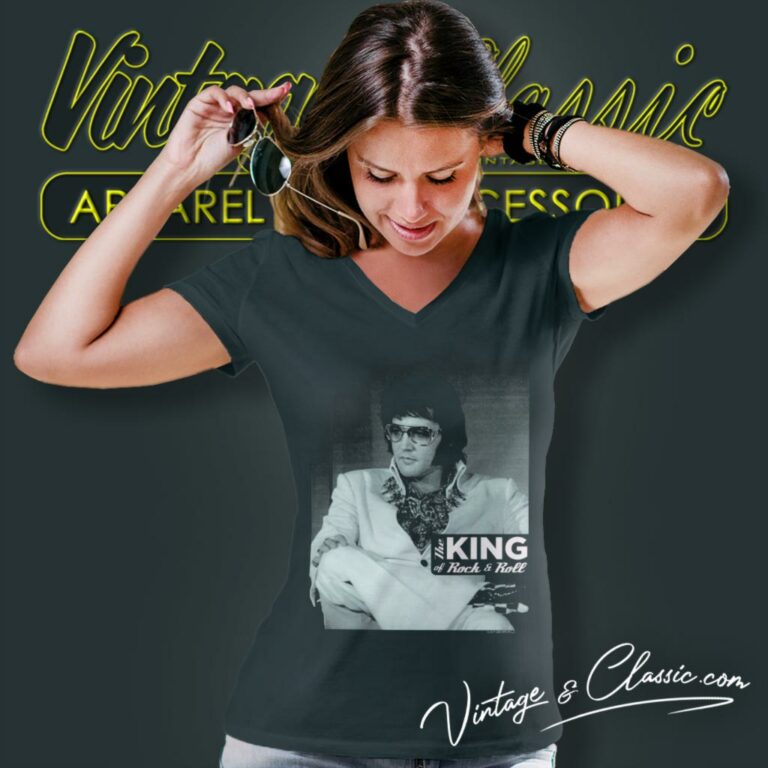 Elvis Presley Good To Be V Neck TShirt Elvis Presley Good To Be V Neck TShirt