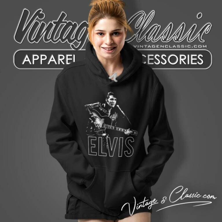 Elvis Presley Guitar In Hand Hoodie Elvis Presley Guitar In Hand Hoodie