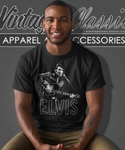 Elvis Presley Guitar In Hand T Shirt