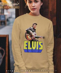 Elvis Presley Guitar Portrait Sweatshirt