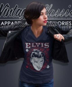 Elvis Presley Hail The King V Neck TShirt