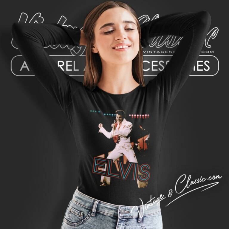 Elvis Presley Hit The Lights Long Sleeve Tee Elvis Presley Hit The Lights Long Sleeve Tee