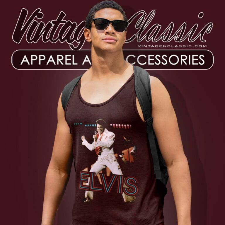 Elvis Presley Hit The Lights Tank Top Racerback Elvis Presley Hit The Lights Tank Top Racerback