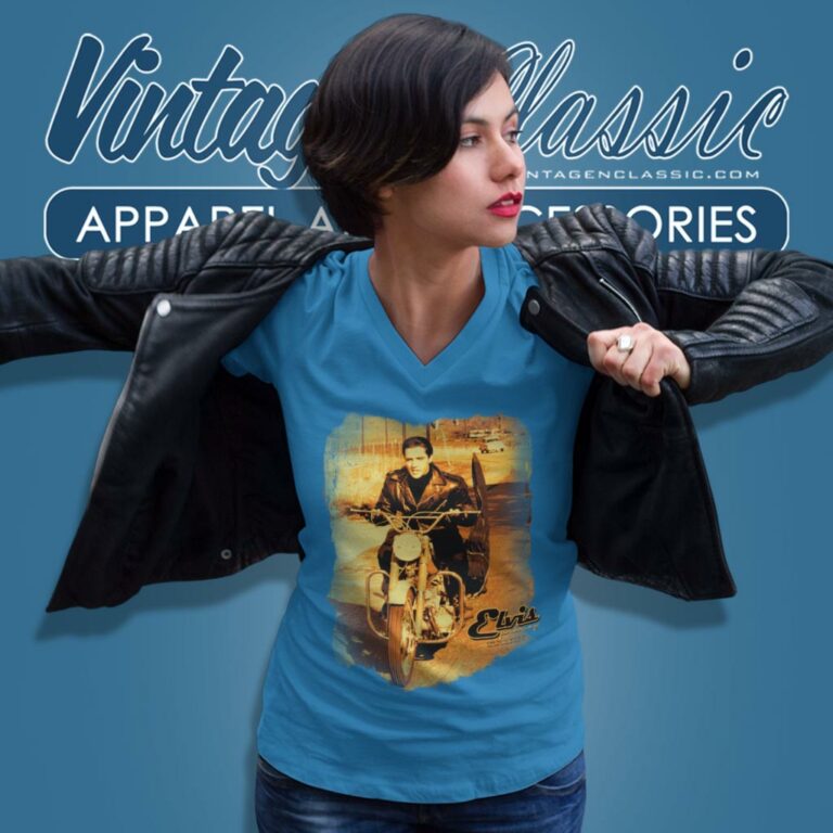 Elvis Presley Hit The Road V Neck TShirt Elvis Presley Hit The Road V Neck TShirt