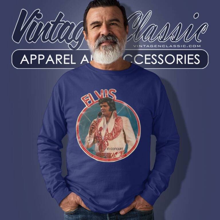 Elvis Presley In Concert Long Sleeve Tee Elvis Presley In Concert Long Sleeve Tee