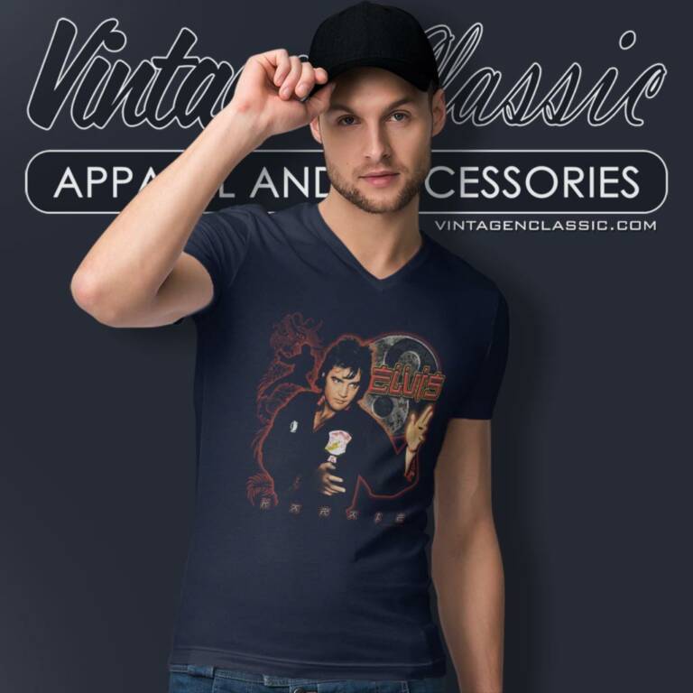 Elvis Presley Karate V Neck TShirt Elvis Presley Karate V Neck TShirt