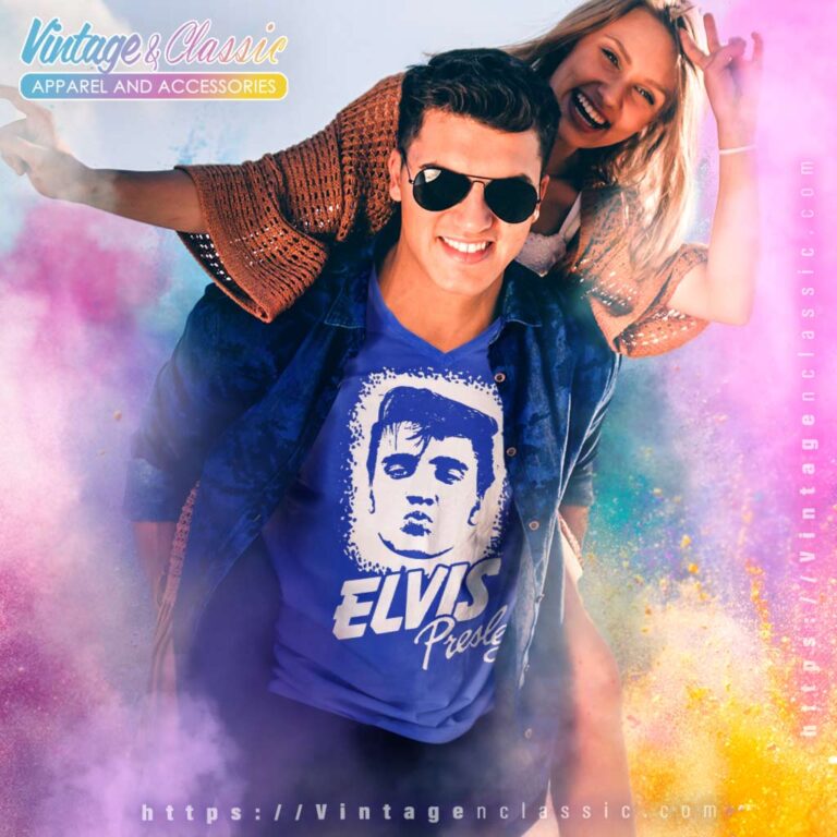 Elvis Presley Kissy Face V Neck TShirt Elvis Presley Kissy Face V Neck TShirt