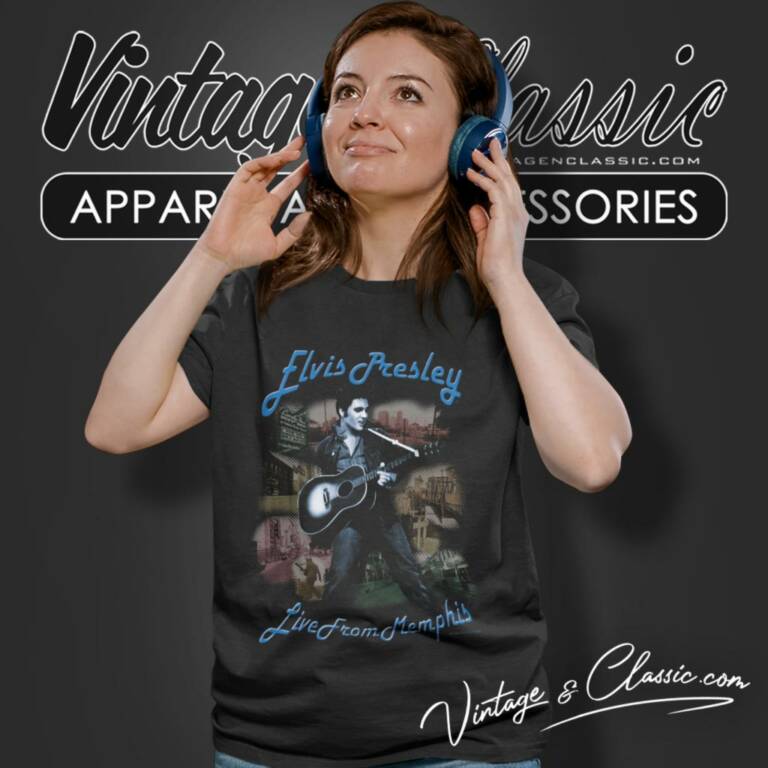 Elvis Presley Live From Memphis Women T Shirt Elvis Presley Live From Memphis Women T Shirt