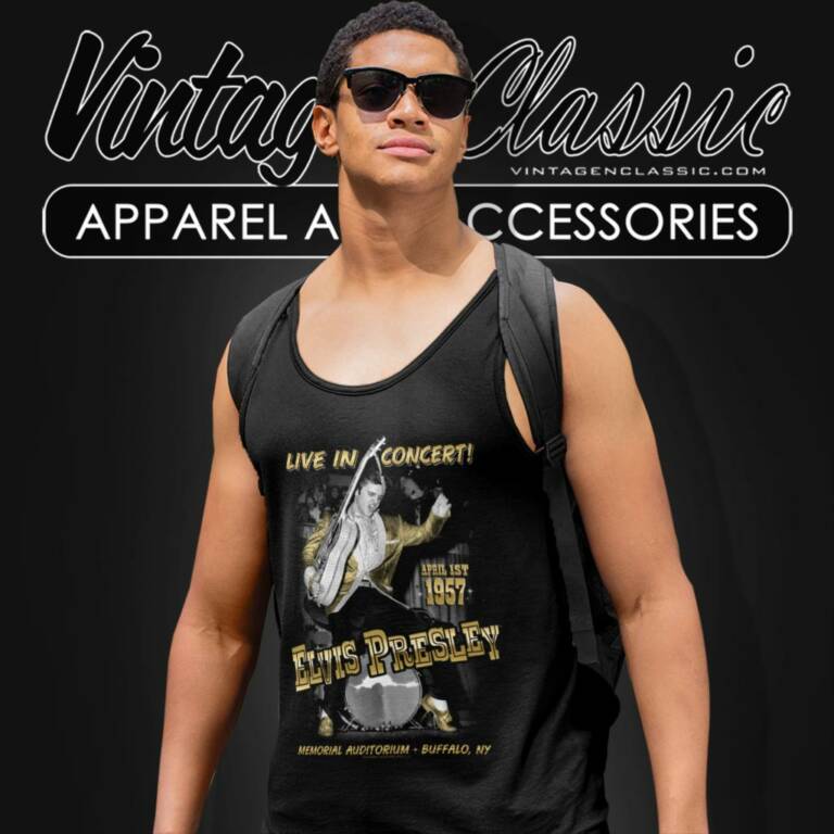 Elvis Presley Live In Buffalo Tank Top Racerback Elvis Presley Live In Buffalo Tank Top Racerback