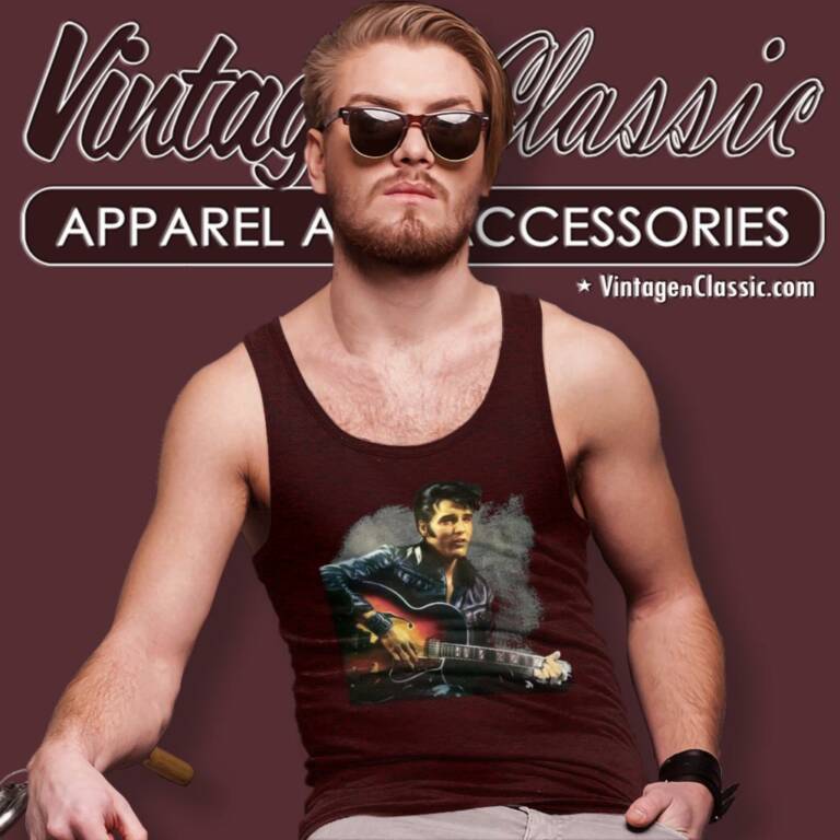 Elvis Presley Live In Concert Tank Top Racerback Elvis Presley Live In Concert Tank Top Racerback