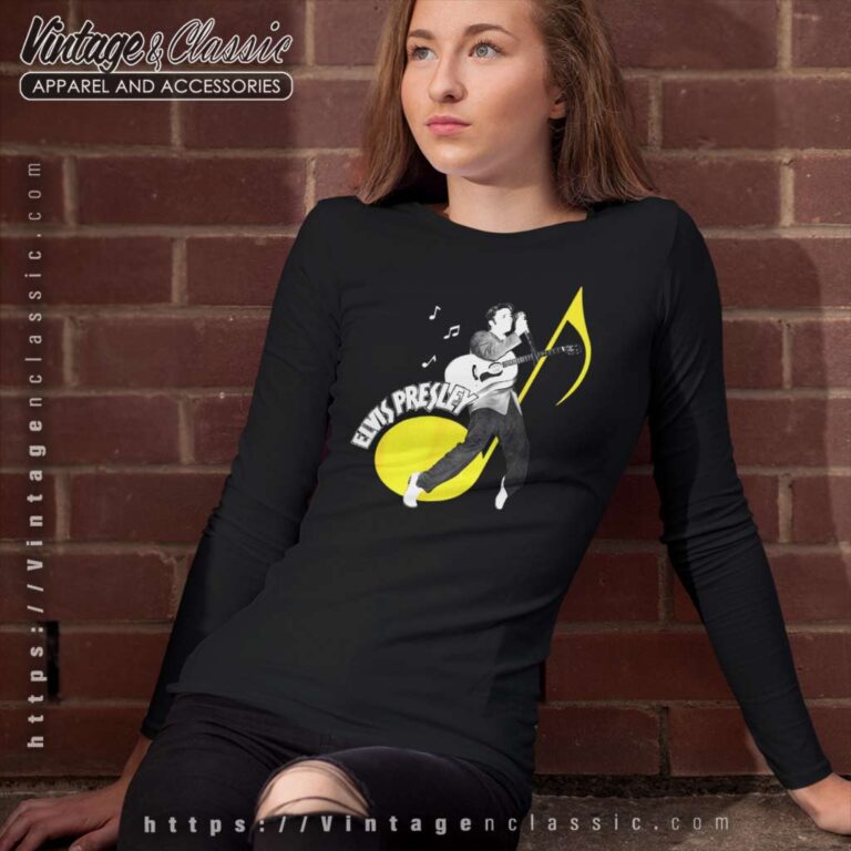 Elvis Presley Music Note Long Sleeve Tee Elvis Presley Music Note Long Sleeve Tee