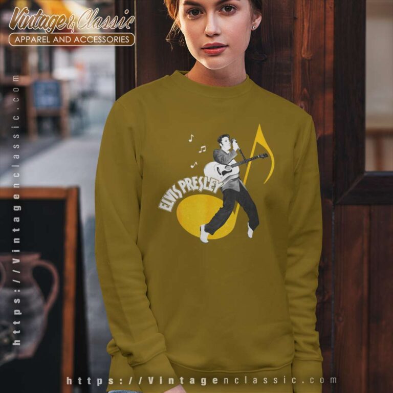 Elvis Presley Music Note Sweatshirt Elvis Presley Music Note Sweatshirt