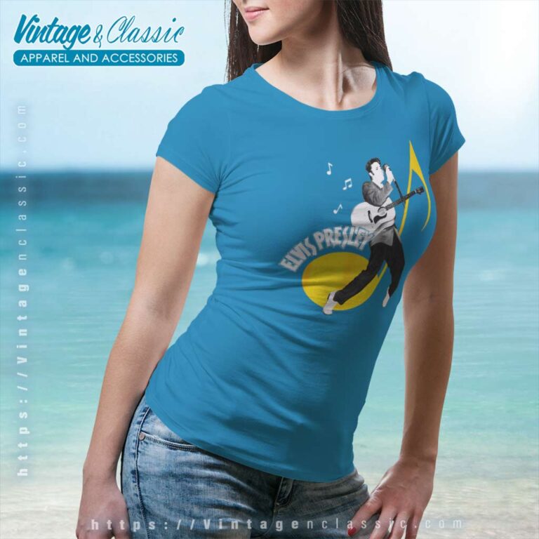 Elvis Presley Music Note Women TShirt Elvis Presley Music Note Women TShirt