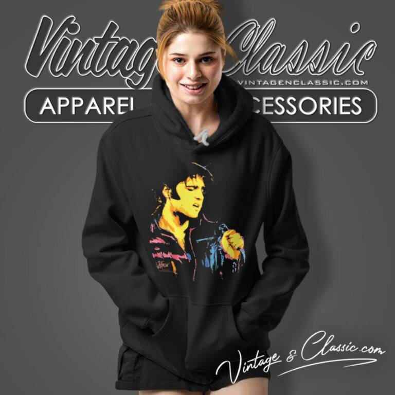 Elvis Presley Neon Elvis Hoodie Elvis Presley Neon Elvis Hoodie