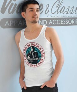 Elvis Presley Official Coin Tank Top Racerback