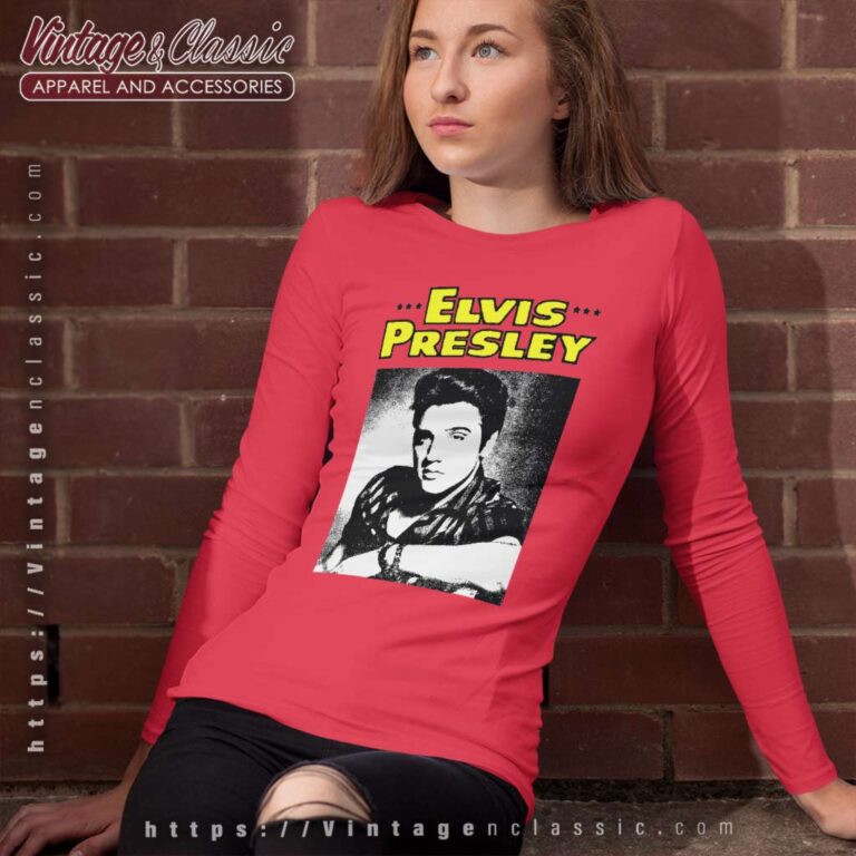 Elvis Presley Official Portait Long Sleeve Tee Elvis Presley Official Portait Long Sleeve Tee