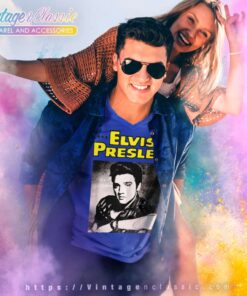 Elvis Presley Official Portait Shirt 6 Elvis Presley Official Portait V Neck TShirt