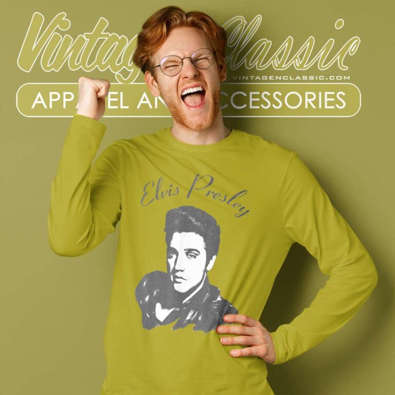 Elvis Presley Official Script Long Sleeve Tee Elvis Presley Official Script Long Sleeve Tee