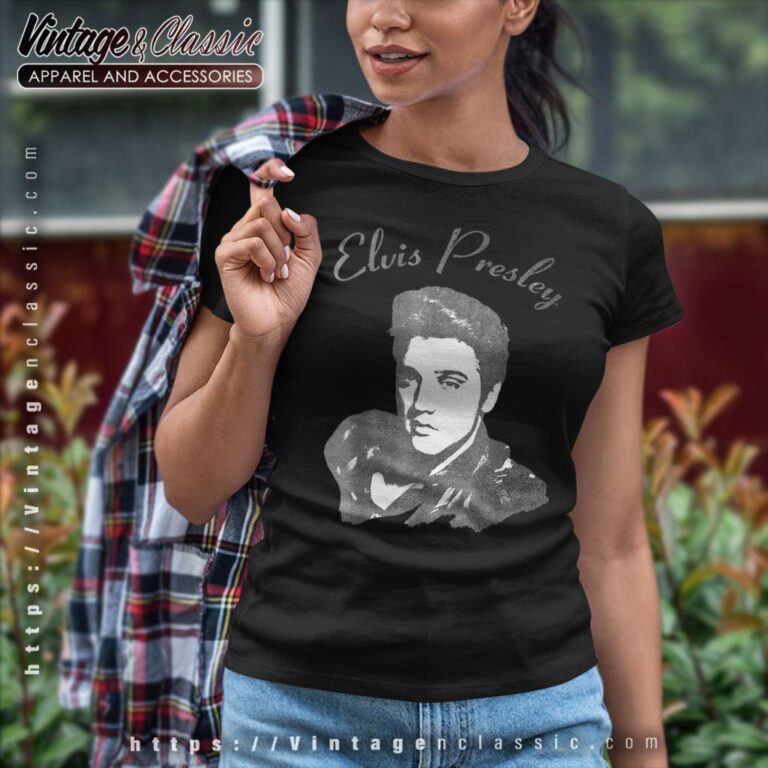 Elvis Presley Official Script Women TShirt Elvis Presley Official Script Women TShirt