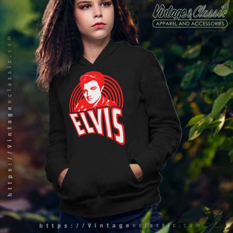 Elvis Presley Official Spiral Hoodie Elvis Presley Official Spiral Hoodie