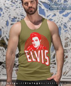 Elvis Presley Official Spiral Tank Top Racerback