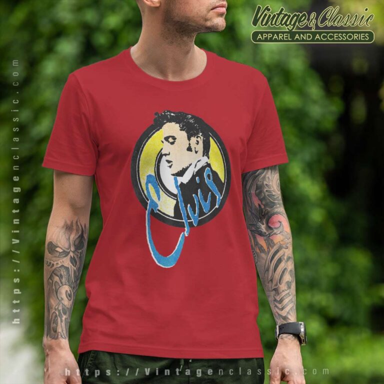 Elvis Presley Official Vintage Circle T Shirt Elvis Presley Official Vintage Circle T Shirt