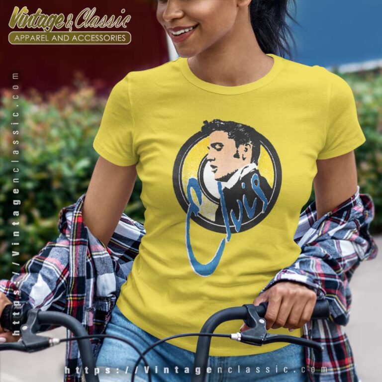 Elvis Presley Official Vintage Circle Women TShirt Elvis Presley Official Vintage Circle Women TShirt