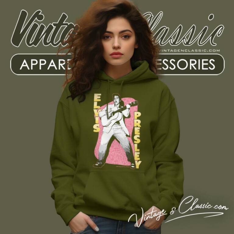 Elvis Presley Pink Rock Hoodie Elvis Presley Pink Rock Hoodie