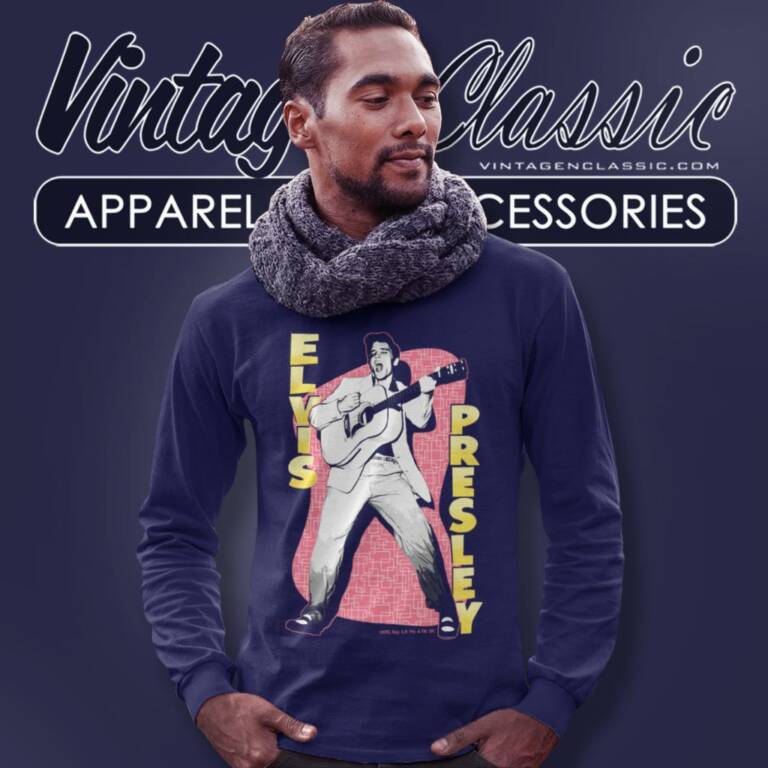 Elvis Presley Pink Rock Long Sleeve Tee Elvis Presley Pink Rock Long Sleeve Tee