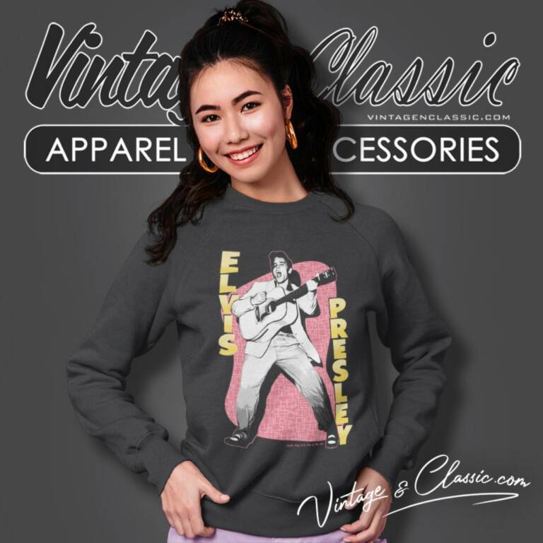Elvis Presley Pink Rock Sweatshirt Elvis Presley Pink Rock Sweatshirt