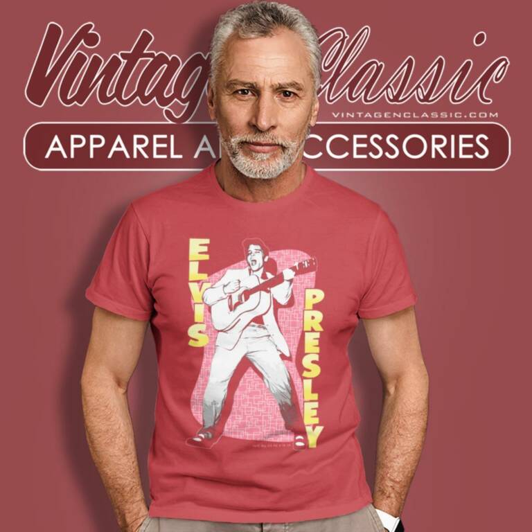 Elvis Presley Pink Rock T Shirt Elvis Presley Pink Rock T Shirt