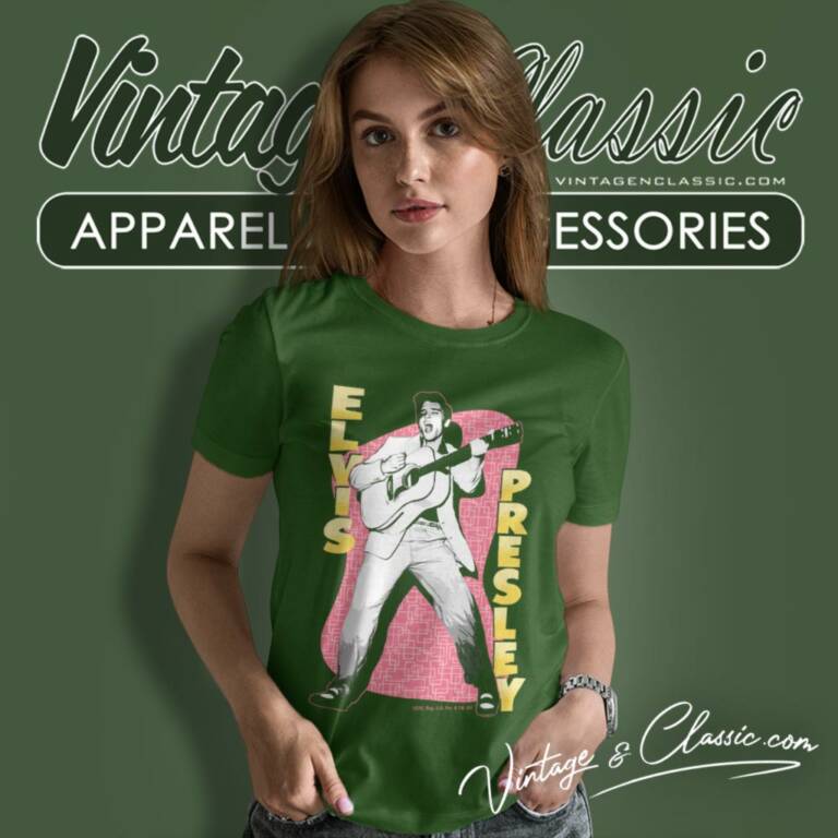 Elvis Presley Pink Rock Women T Shirt Elvis Presley Pink Rock Women T Shirt