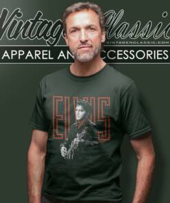 Elvis Presley Red Guitar T Shirt
