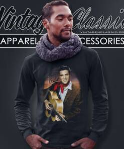 Elvis Presley Red Scarf Long Sleeve Tee
