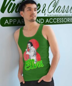 Elvis Presley Retro Singing Tank Top Racerback