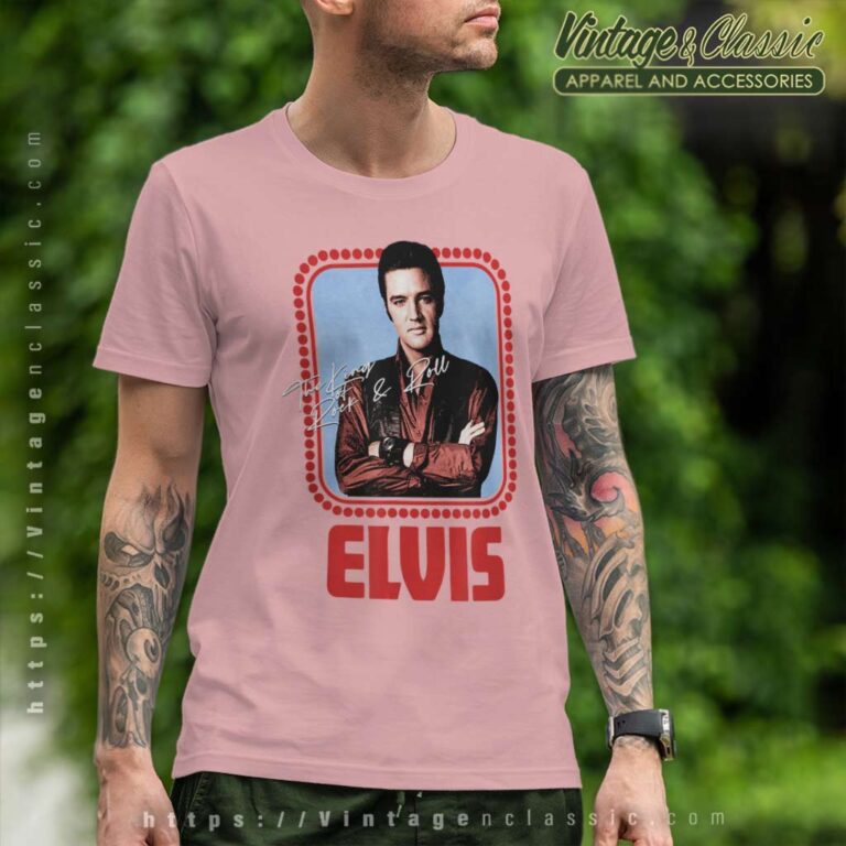 Elvis Presley Rock N Roll Script T Shirt Elvis Presley Rock N Roll Script T Shirt