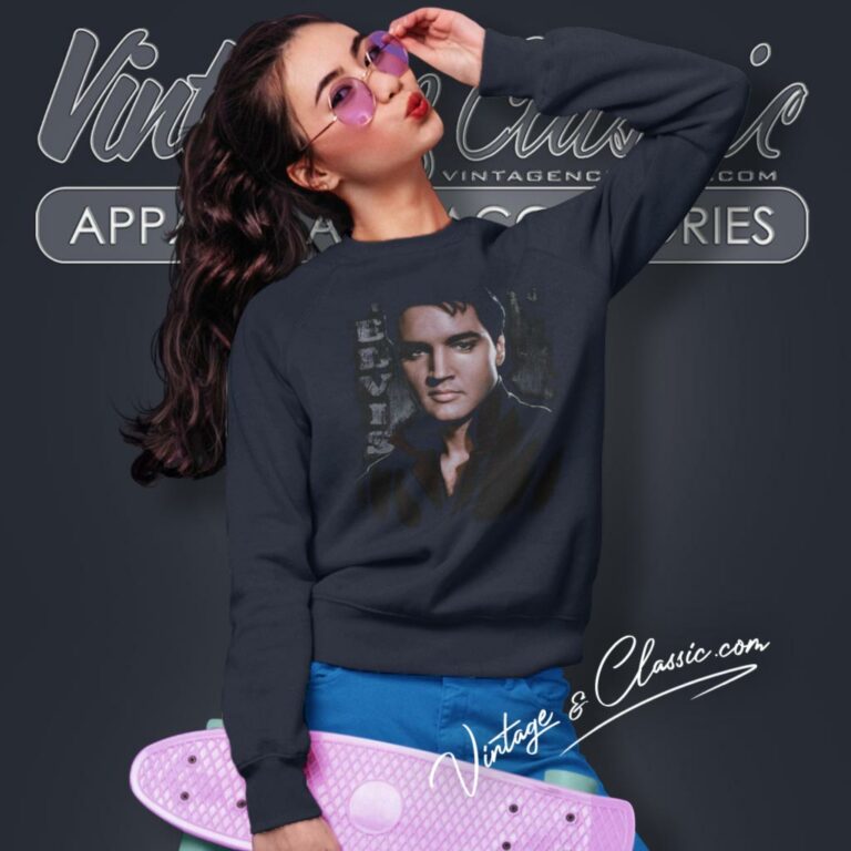 Elvis Presley Serious Pose Sweatshirt Elvis Presley Serious Pose Sweatshirt