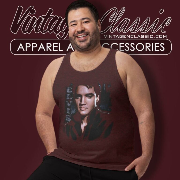 Elvis Presley Serious Pose Tank Top Racerback Elvis Presley Serious Pose Tank Top Racerback